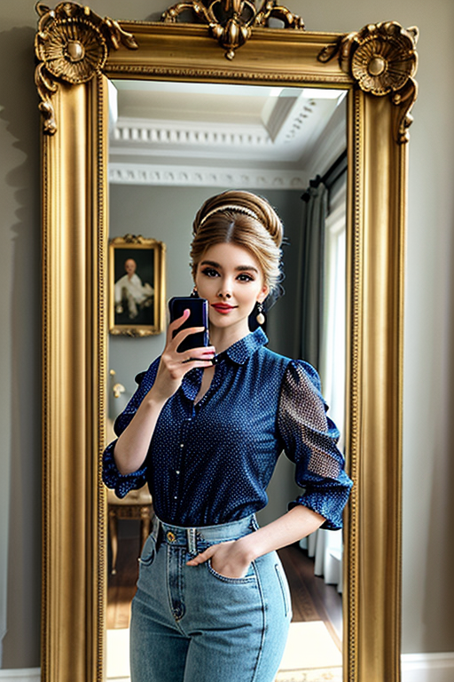 mirror pic girl black blur